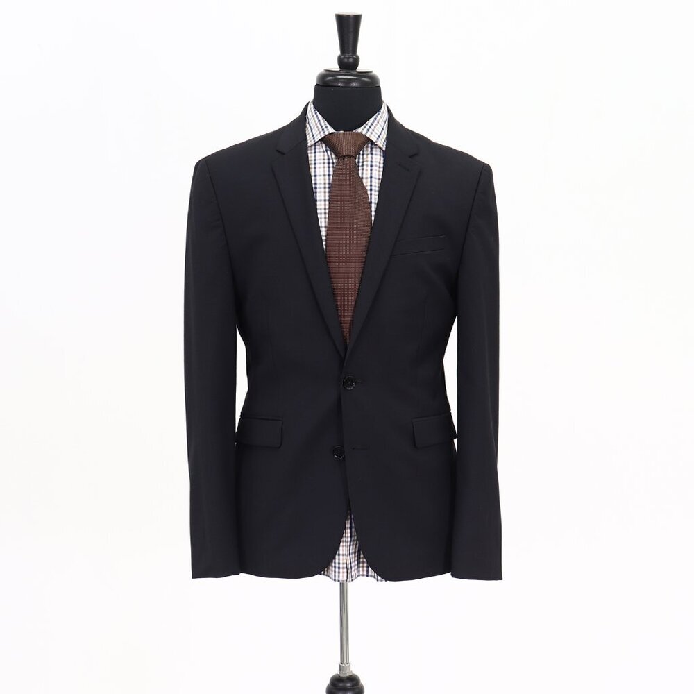 Express 40R Gray Solid 2-Button Sport Coat Blazer Jacket G166